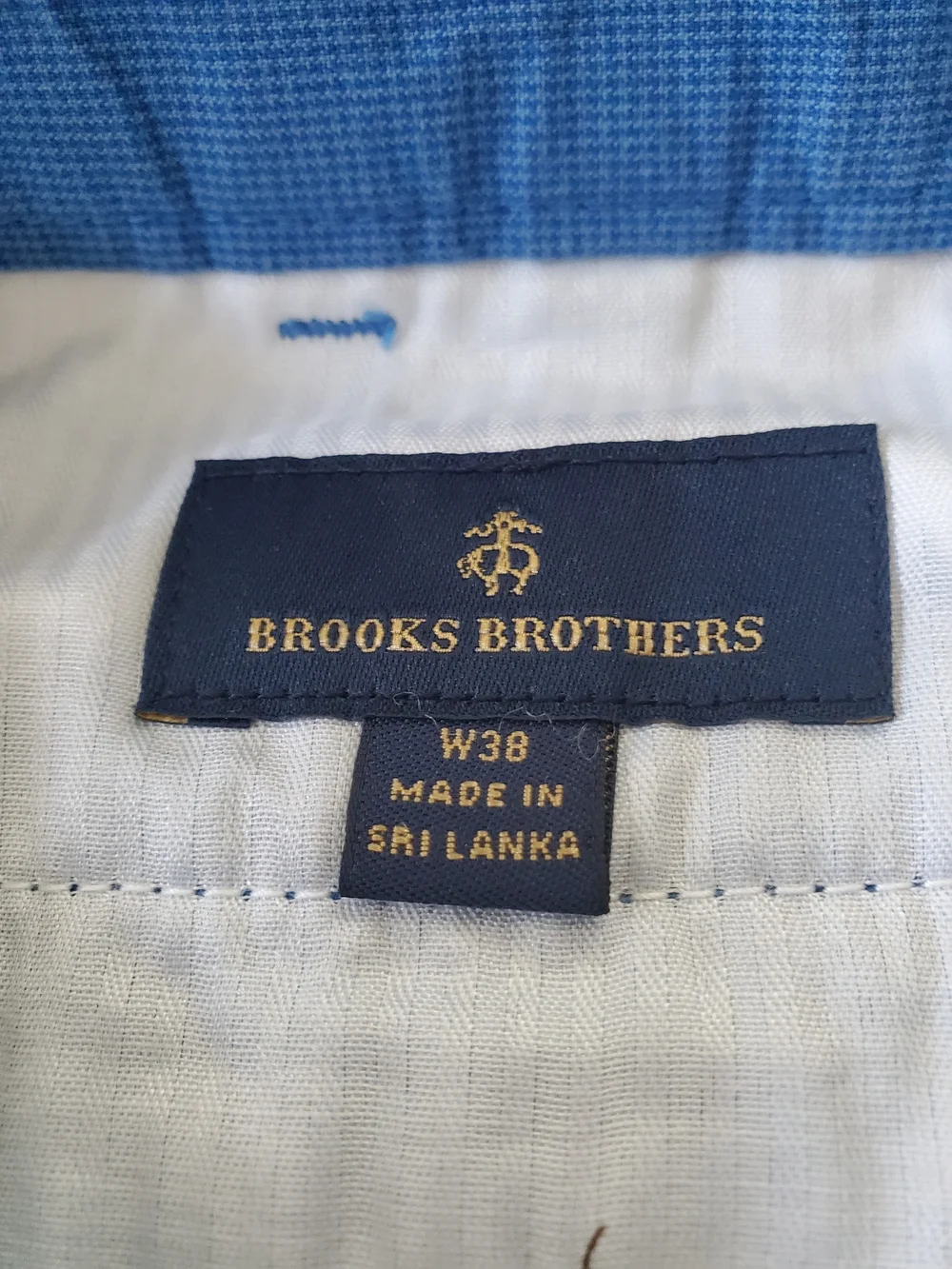 Brooks Brothers Coral Pink and Blue Chino Shorts